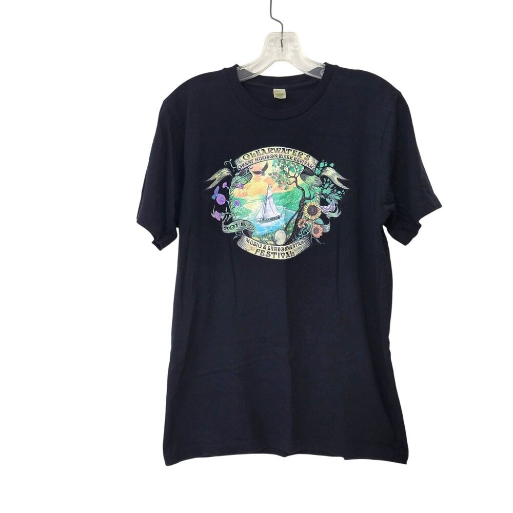 Clearwater Great Hudson River Revival 2015 Festival T-Shirt Stage Crew Size Medi - Picture 1 of 5